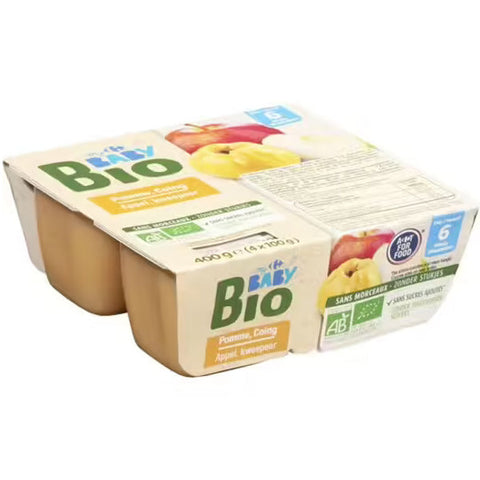 ORG APPLE QUINCE COMPOTE 100G (#118330)