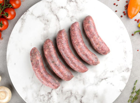 ORGANIC BEEF FARMHOUSE SAUSAGE 100G (#120726)