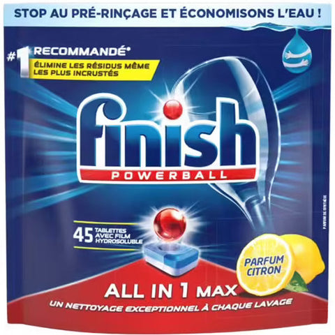 ALL-IN-1 LEMON DISHWASHER TABLETS 45PC (#119722)
