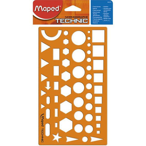 ORANGE STENCIL NORMOGRAPH (#119902)