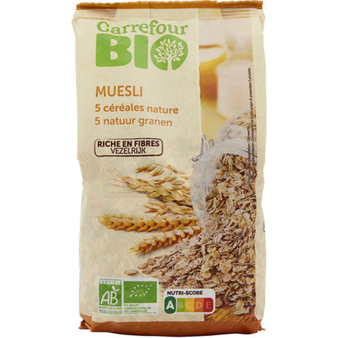 ORG MUESLI 5 CEREALS 500G (#118292)