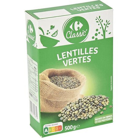 GREEN LENTILS 500G (#117629)