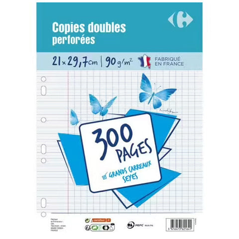DOUBLE SHEETS PUNCHED LARGE GRIDS 76PC (#119766)