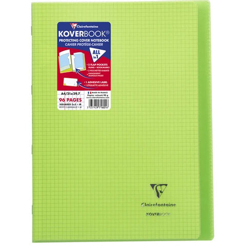 NOTEBOOK COVER LIGHT GREEN SMALL SQUARES (#122280)