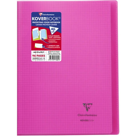 NOTEBOOK COVER PINK SMALL SQUARES (#122343)