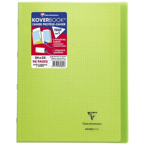 NOTEBOOK COVER LIGHT GREEN SMALL SQUARES (#122283)