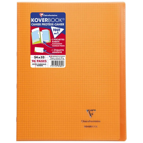 NOTEBOOK COVER ORANGE SMALL SQUARES (#122244)