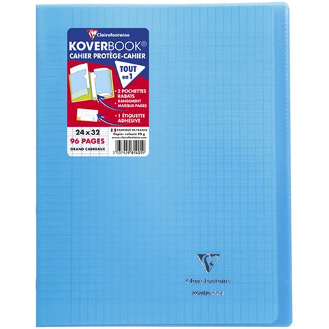 NOTEBOOK COVER LIGHT BLUE SMALL SQUARES (#122198)