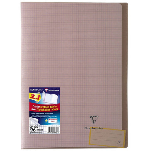NOTEBOOK COVER CLEAR SMALL SQUARES (#122302)