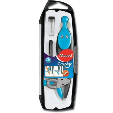 COMPASS SET 3 PIECES GRAPHIC BLUE (#122387)