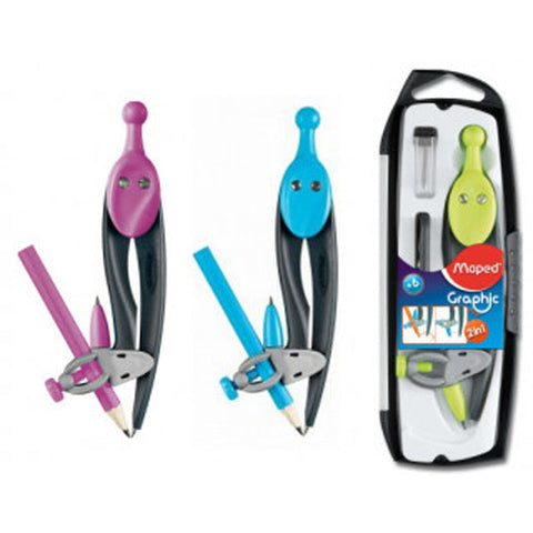 COMPASS SET 3 PIECES GRAPHIC BLUE (#122375)