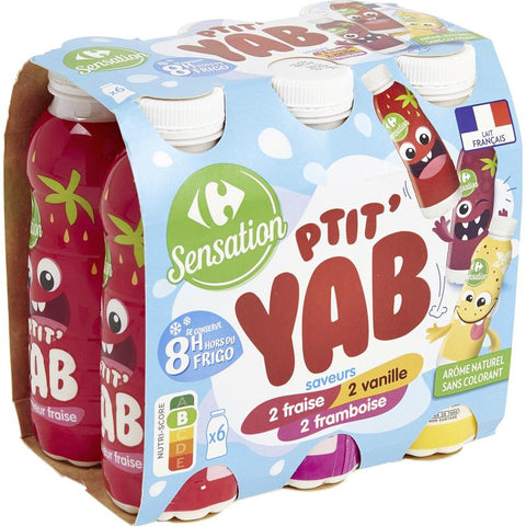 RASPBER STRAW VAN DRINK YOGURT 180G (#114557)
