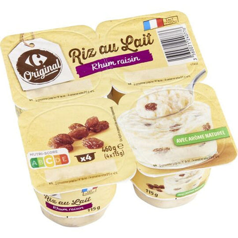 RUM RAISIN RICE PUDDING DESSERT 115G (#116320)