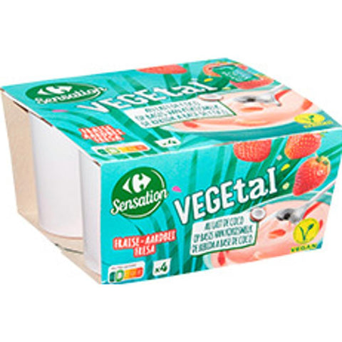 COCONUT MILK STRAWBERRY YOGURT 100G (#114564)