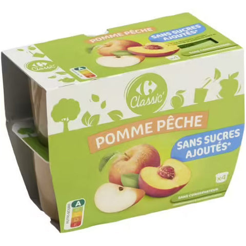 APP PEACH DESS WITHT ADDED SUGAR 100G (#115026)
