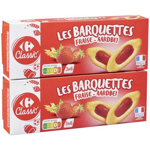 STRAWBERRY BARQUETTES 120G (#116439)