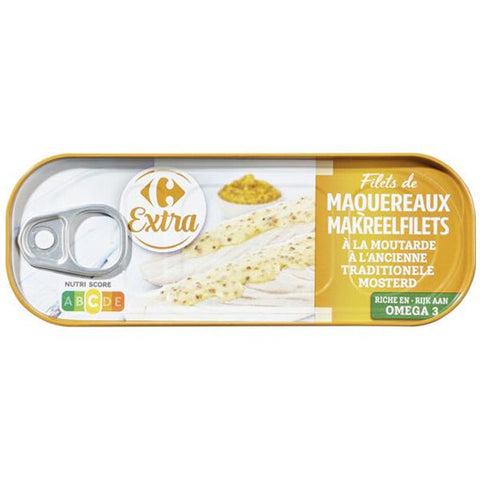 MACKEREL FILLETS OLD MUSTARD 169G (#117103)