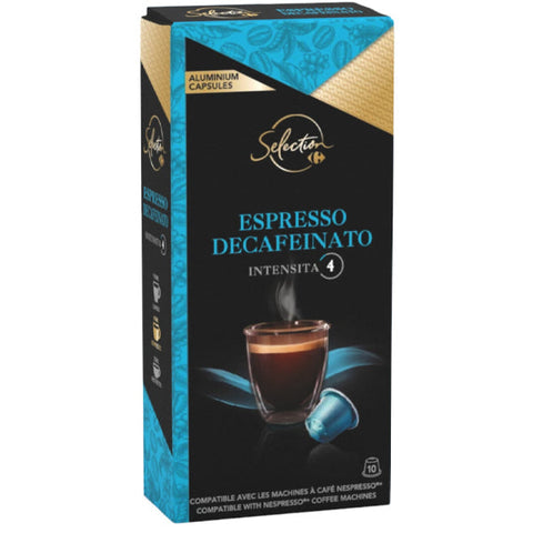 DECAF ESPRESSO COFFEE CAPSULES 10PC (#118123)