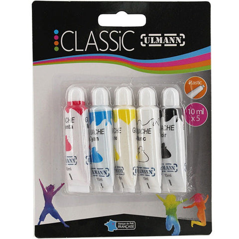 PLASTIC TUBES OF GOUACHE 5PC (#119875)