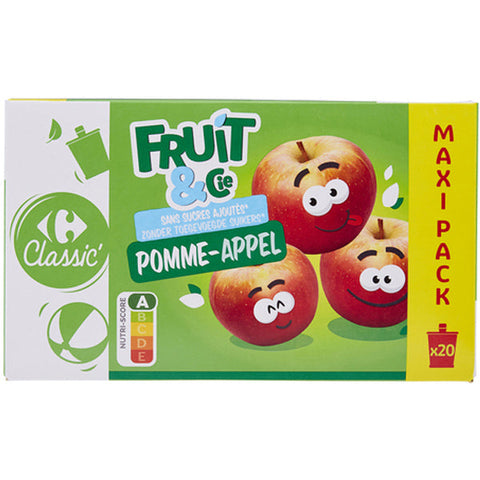 APPLESAUCE W/O ADDED SUGAR POUCH 90G (#115015)