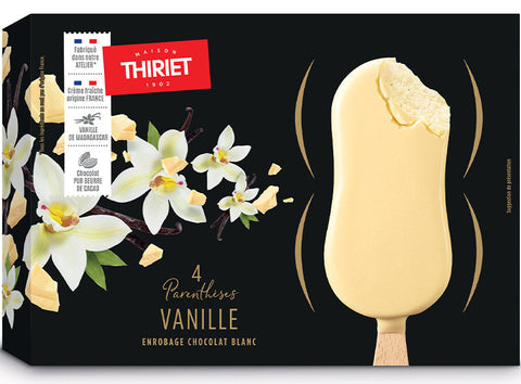 PARENTHESE ICE CREAM BARS VANILLA WHITE CHOCO 288G 4PC (#120605)