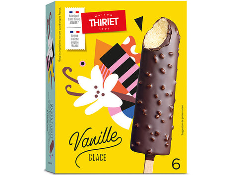 ICE CREAM STICKS VANILLA 240G 6PC (#120621)