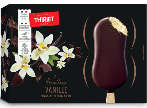 PARENTHESE ICE CREAM BARS VANILLA DARK CHOCO 280G 4PC (#120604)