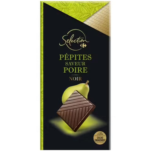 DARK CHOCOLATE WITH PEAR 100G (#116633)