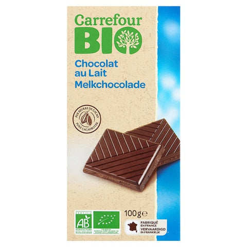 ORGANIC MILK CHOCOLATE 100G (#116636)