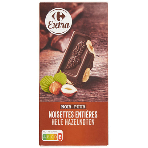 DARK CHOCOLATE WHOLE HAZELNUTS 200G (#116629)