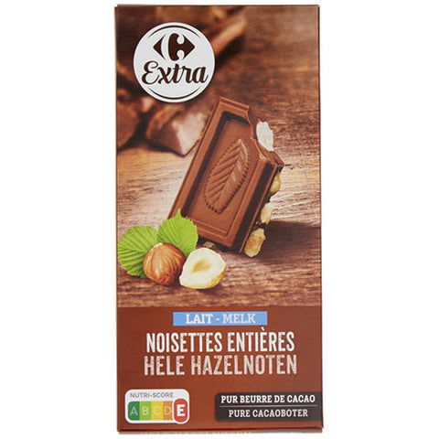 MILK CHOCOLATE WHOLE HAZELNUTS 200G (#116640)
