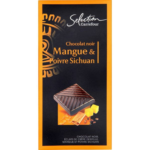 MANGO SICHUAN PEPPER DARK CHOCOLATE 100G (#116634)