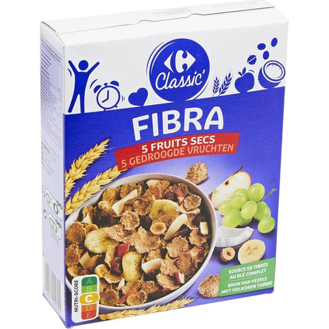 FIBRA 5 DRIED FRUIT CEREAL 500G (#118279)