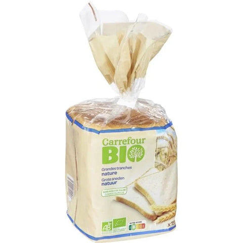 ORG SLICED PLAIN BREAD 500G (#116853)