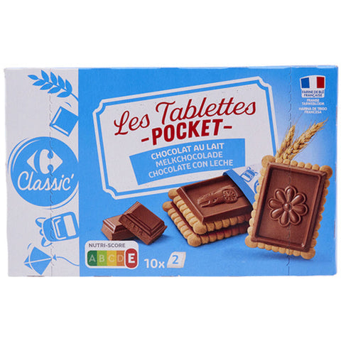 MILK CHOCOLATE BISCUITS 250G (#116748)