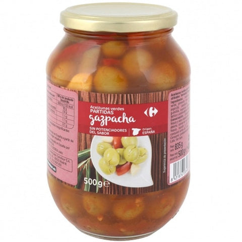 GAZPACHAS SPLIT GREEN OLIVES 835G (#127865)