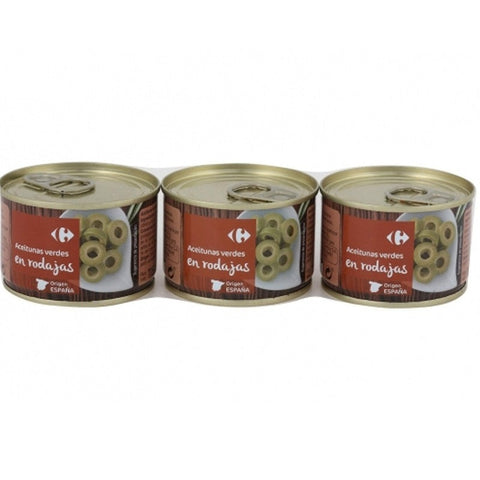 SLICED GREEN OLIVES 115G (#127729)