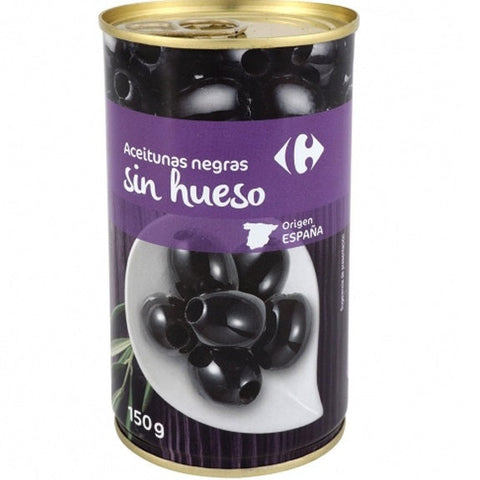 PITTED BLACK OLIVES 350G (#127710)