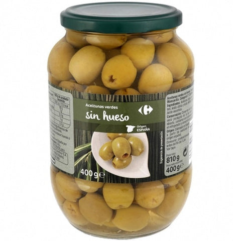 GREEN PITTED MANZANILLA OLIVES 810G (#127861)