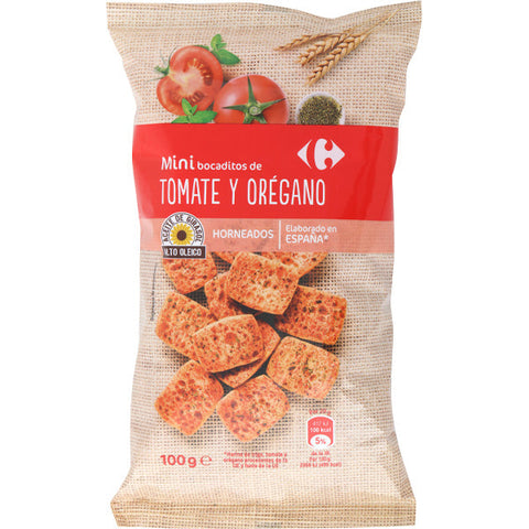 MINI TOMATO AND OREGANO TOASTS 100G (#127498)