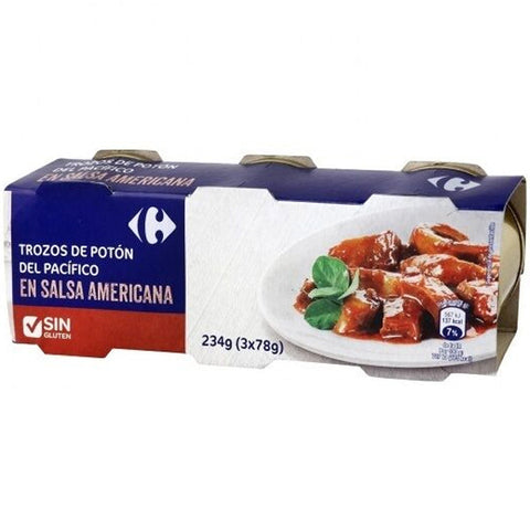 CHUNKS OF SQUID FROM PACIFIC IN AMERICANA SAUCE 78G (#127734)