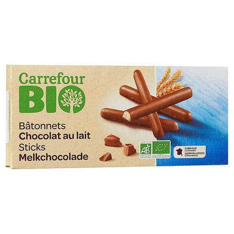 ORGANIC MILK CHOCOLATE STICKS 125G (#116573)