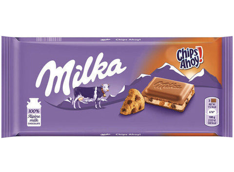 AHOY CHIPS MILK CHOCOLATE BAR 100G (#121127)