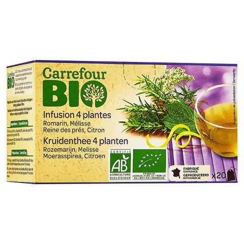 ORGANIC 4 PLANTS HERBAL TEA 20PC (#118215)