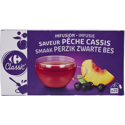 PEACH BLACKCURRANT HERBAL TEA 25PC (#118201)