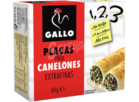 PRE COOKED EXTRA THIN CANNELLONI 84G (#121012)