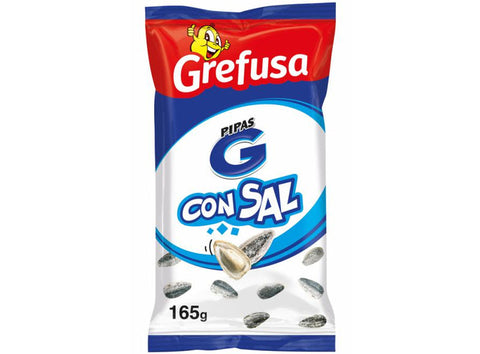 SALTED G SUNFLOWER SEEDS 165G (#121010)