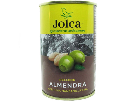MANZANILLA GREEN OLIVES WITH ALMONDS 300G (#124282)