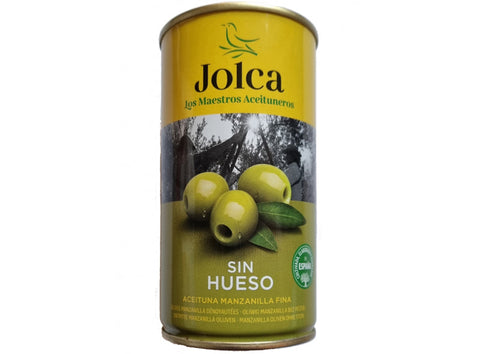 GREEN PITTED OLIVES 350G (#124286)