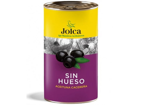 BLACK PITTED OLIVES 350G (#124287)